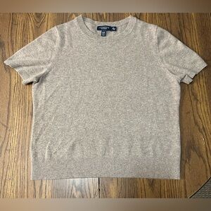 Lands End 100% Cashmere Short Sleeve Sweater